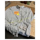 LL Bean XLT Plaid Button Down