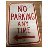 No Parking Any Time Sign