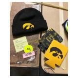 Hawkeye Knit Stocking Cap + Koozies