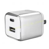 onn 32W USB-C & USB-A Wall Charger, Foldable