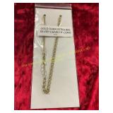 Gold Over Sterling Silver Chain 18in Long
