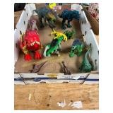 Flat of Dinosaur Figures