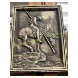 End of The Trail Vin. Relief Plaque