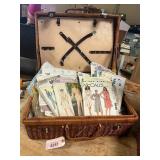 Sewing Basket with Patterns