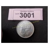 Uncirculated 1896 Morgan silver dollar