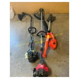 4 ct. gas and battery weed eaters and blowers