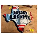 Metal Texas Bud Light Sign