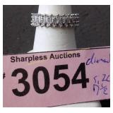 Simulated 7 ct peridot  ring   Size 7 ï¿½.