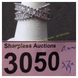 Simulated diamond ring   Size 7