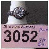 Simulated diamond  ring   Size 8 ï¿½.