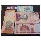 foreign paper money.