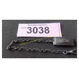 vintage silver watch fob