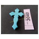 Composite turquoise cross