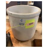 Four Gallon Ruckels Stoneware Crock