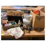 Doilies, Pitcher, Barn, Misc