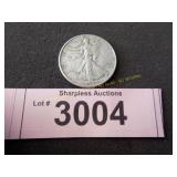 1943 Walking Liberty silver half dollar