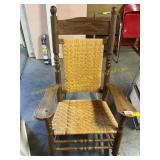 Cane seater rocking chair