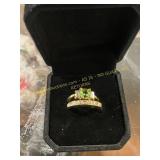 Ladies Stacked Wedding Band Ring Size 6