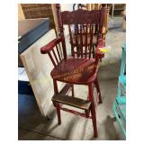Wooden high chair