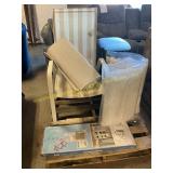 Pillows, patio chair, swimming pool, organizer