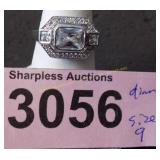 Simulated diamond ring   Size 9.