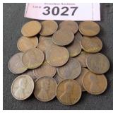 Bag of copper pre 1920 Wheat pennies
