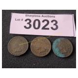3 Indian Head penny
