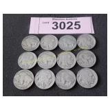 12 buffalo nickels