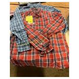 2ct Med Plaid Long Sleeve Shirts