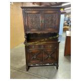 Carved buffet cabinet