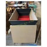 Metal cart on wheels