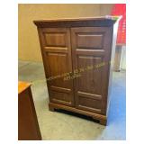 Oak entertainment center