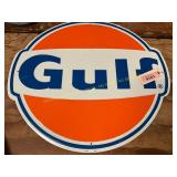 Metal Gulf Sign