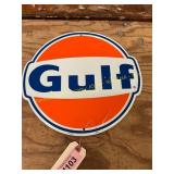 Metal Gulf Sign