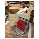 Vintage Doll, Register, Toy Dishes