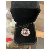 Ladies Daily Wear Purple Banded Ring Size 6