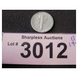 1949 D uncirculated Mercury silver dimes