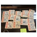 Vintage Over 50 Dink Coasters