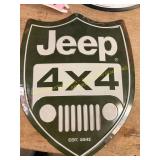 Metal Jeep 4x4 Sign