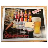Metal Budweiser Sign