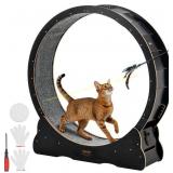 VEVOR Cat Exercise Wheel, 48" Runway (Black)
