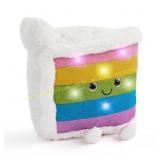 FAO Schwarz 11" Glow Plush LED Rainbow Cake