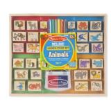Melissa & Doug Wooden Stamp Set - Animals