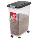 IRIS Airtight Dog Food Storage, 38lb, Wheels