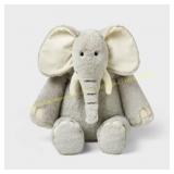 12in. Gray Elephant Stuffed Animal - Gigglescape
