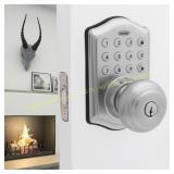 Honeywell Satin Nickel Electronic Knob Keypad