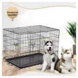 BestPet Folding Dog Crate with Divider, 24"L