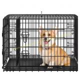Yaheetech 36.2" Folding Dog Crate with Tray