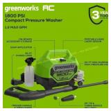 Greenworks 1800 PSI Electric Washer 2 Tips