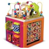 B. Toys Wooden Activity Cube   Zany Zoo